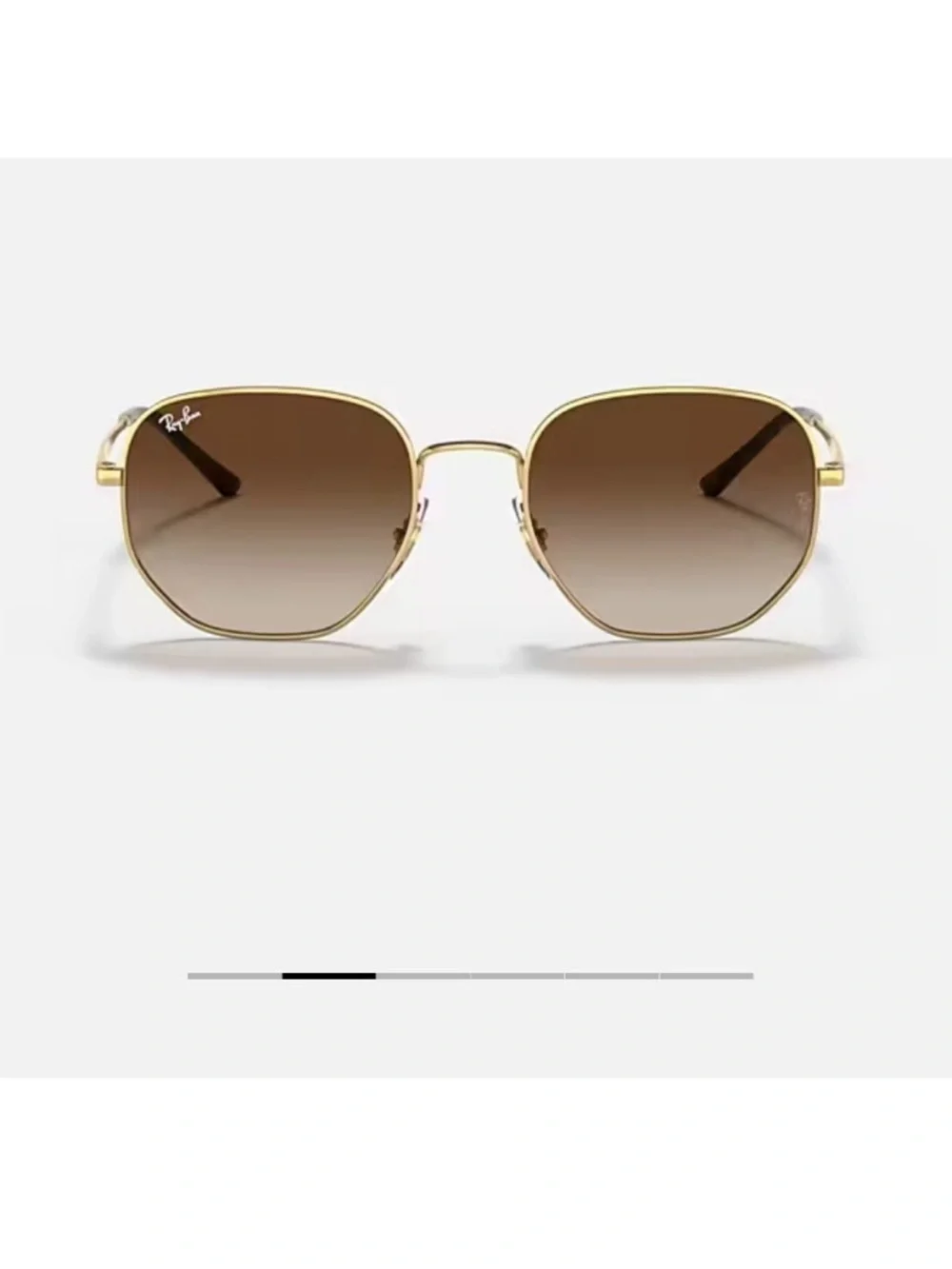 Ray-Ban Sunglasses in Arista Gold and Brown Gradient - RB3682